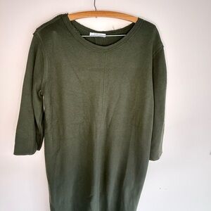 Zara Olive Long Sleeve Dress